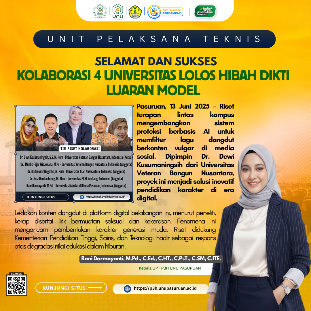SELAMAT DAN SUKSES: Lolos HIBAH RISET Luaran Model