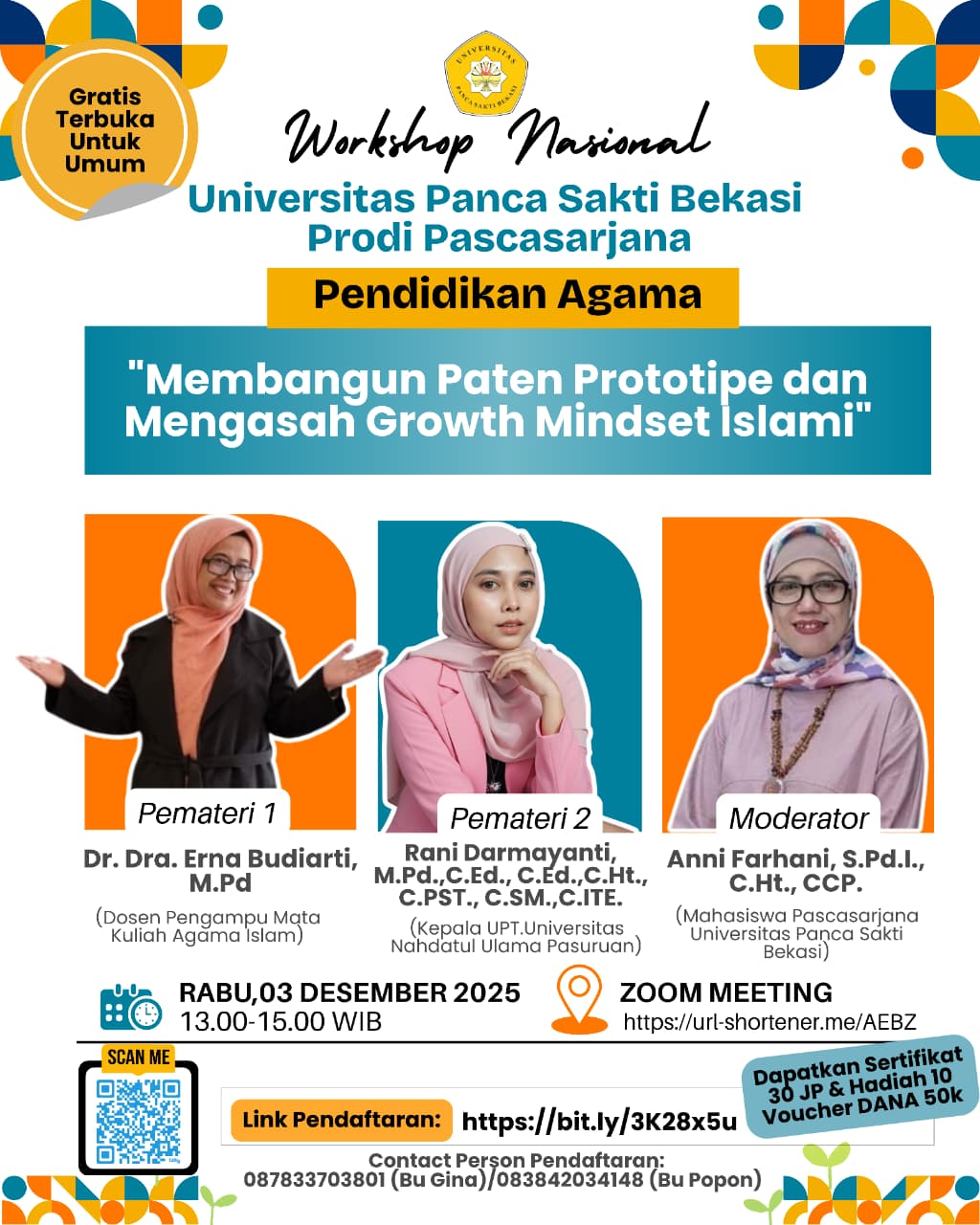 Kepala UPT UNU Pasuruan Jadi Narasumber Utama Workshop Nasional Inovasi Pendidikan & Paten
