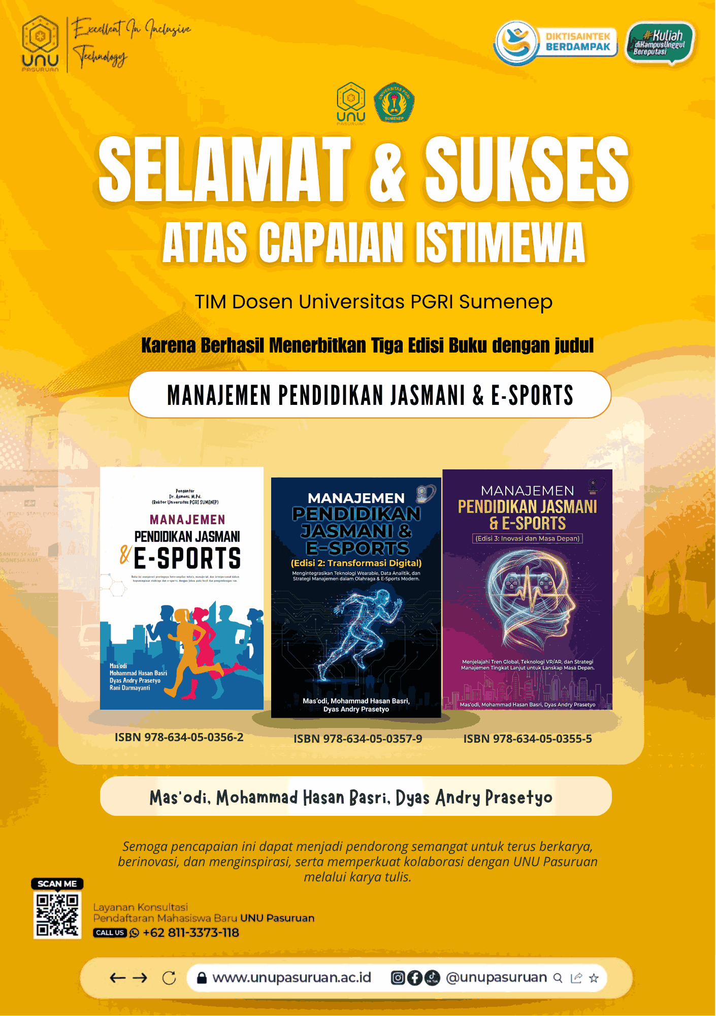 Sinergi Akademis: Masodi, Mohammad Hasan Basri, dan Dyas Andry Prasetyo Rampungkan Buku Monograf dalam Tiga Jam