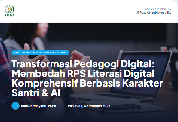 Transformasi Pedagogi Digital: Membedah RPS Literasi Digital Komprehensif Berbasis Karakter Santri & AI