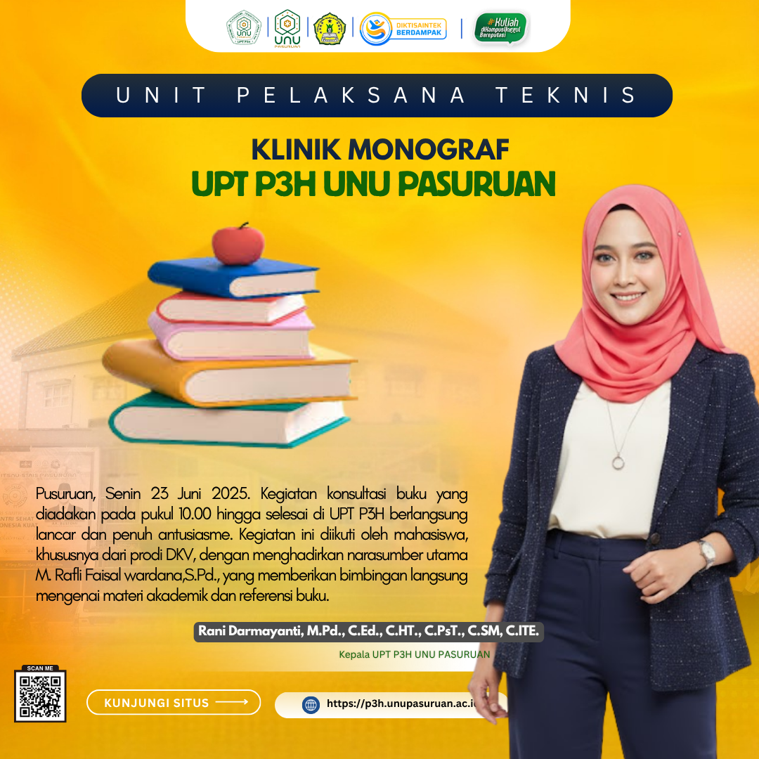 Konsultasi Mandiri Buku Monograf di UPT P3H Dorong Mahasiswa DKV Tingkatkan Pemahaman Akademik