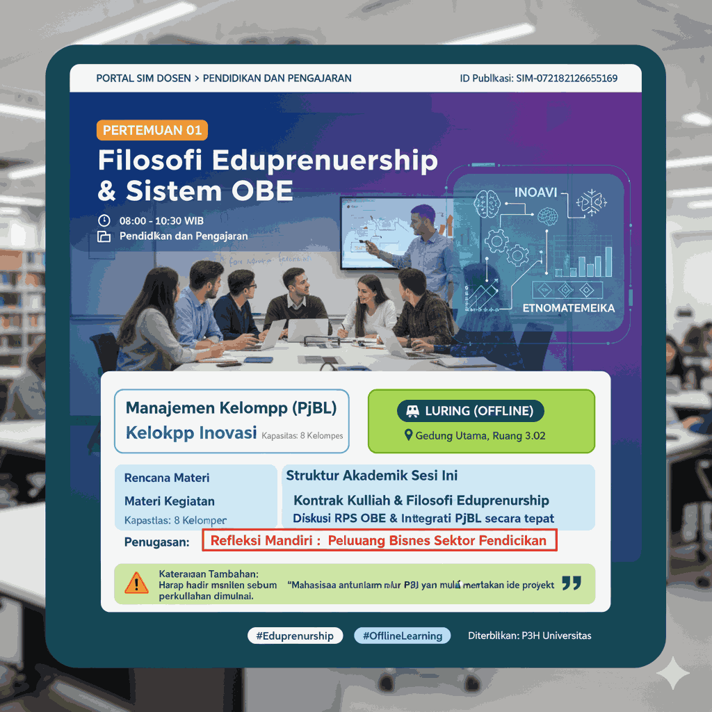 PERTEMUAN 1: Filosofi Edupreneurship & Sistem OBE