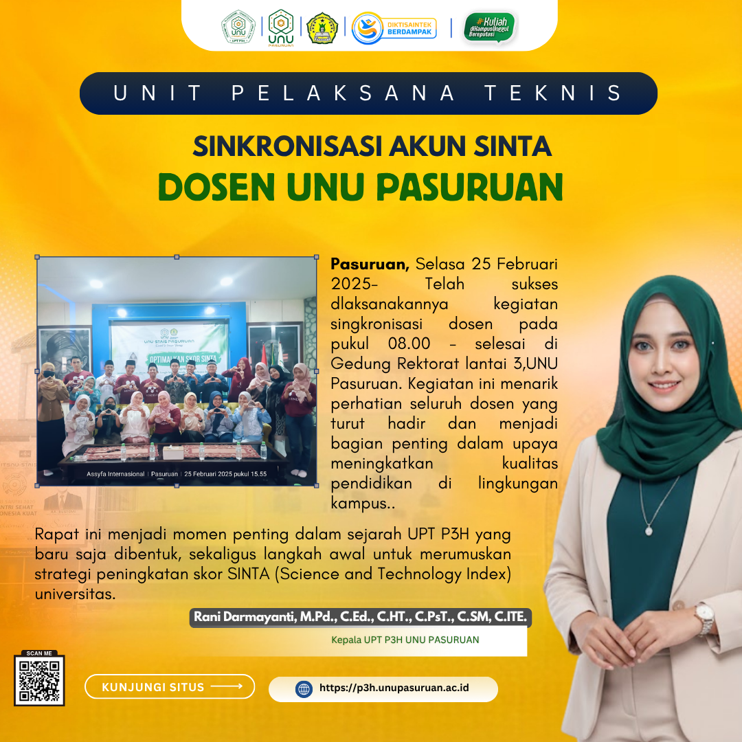 Kegiatan Singkronisasi Dosen UNU PASURUAN