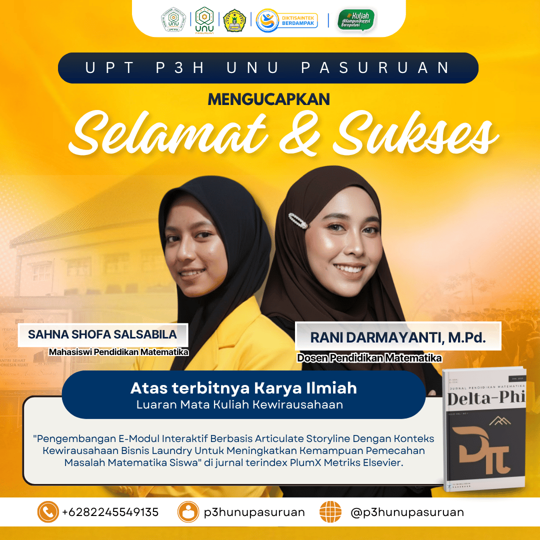 Inovasi Bisnis Laundry: E-Modul Karya Sahna Shofa Salsabila Terindeks PlumX Metrics Elsevier