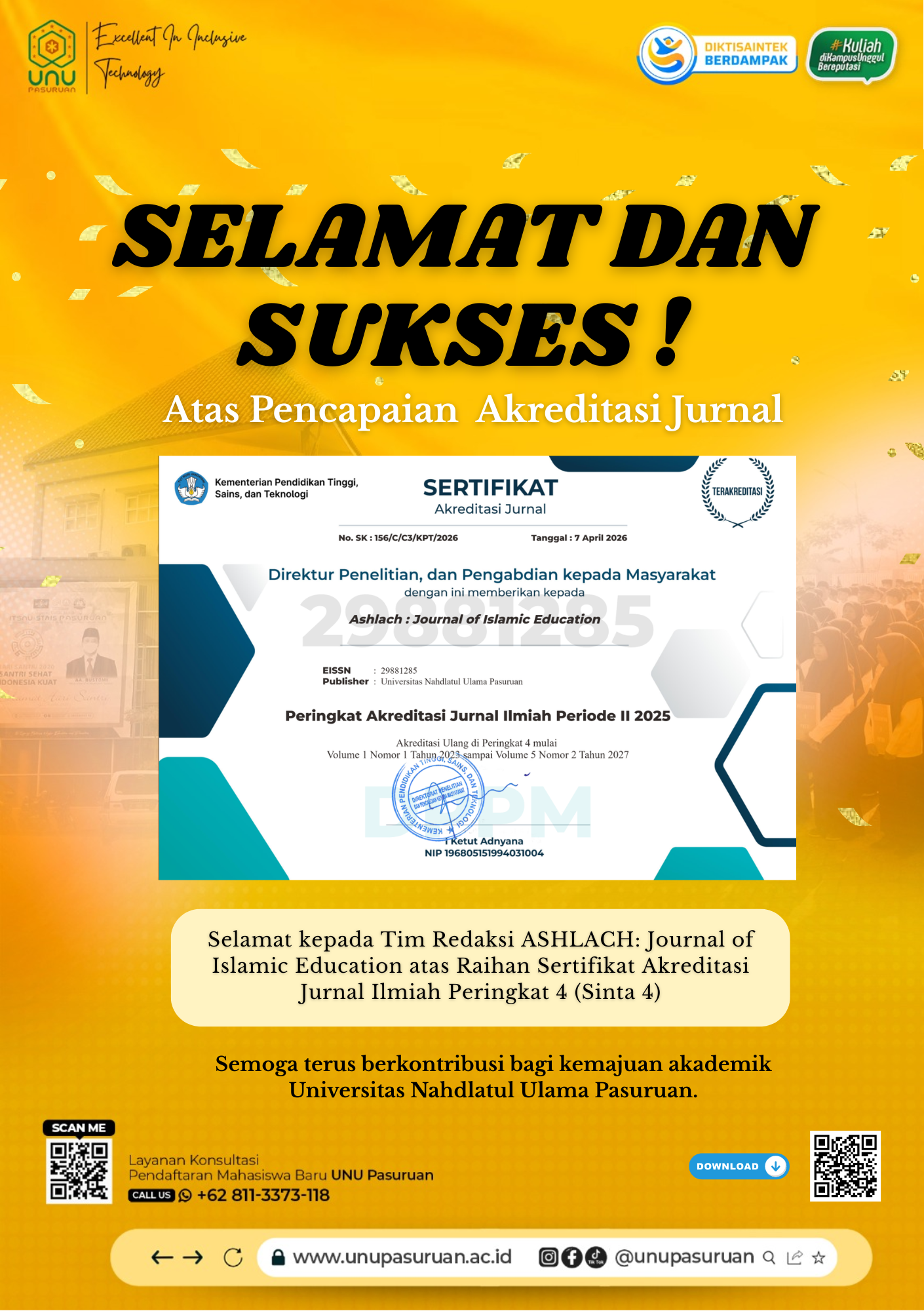 Flyer Akreditasi Jurnal