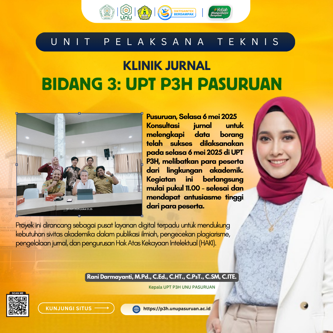 Konsultasi Jurnal di UPT P3H: Upaya Melengkapi Data Borang Berjalan Lancar