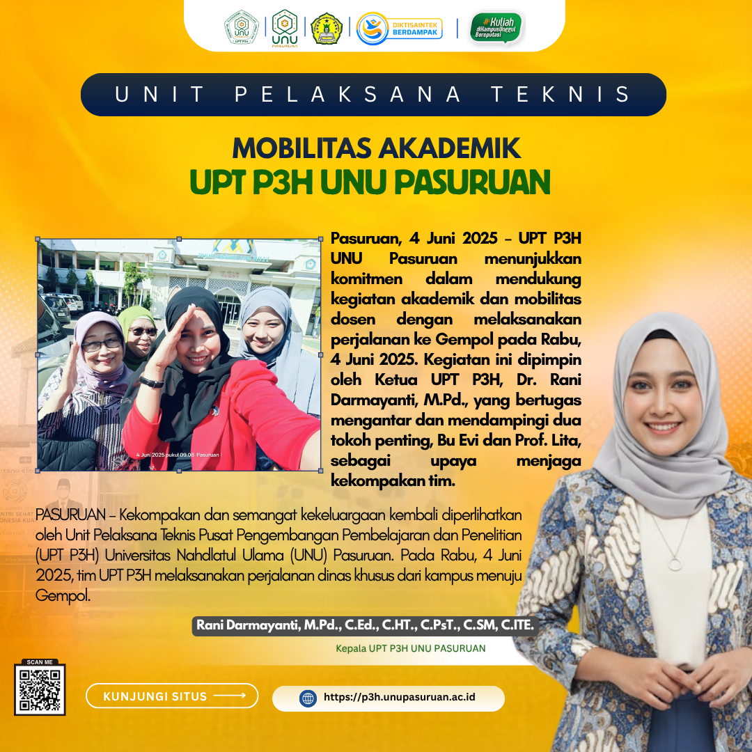 Semangat Kebersamaan UPT P3H UNU Pasuruan: Jamin Kelancaran Mobilitas Akademik ke Gempol