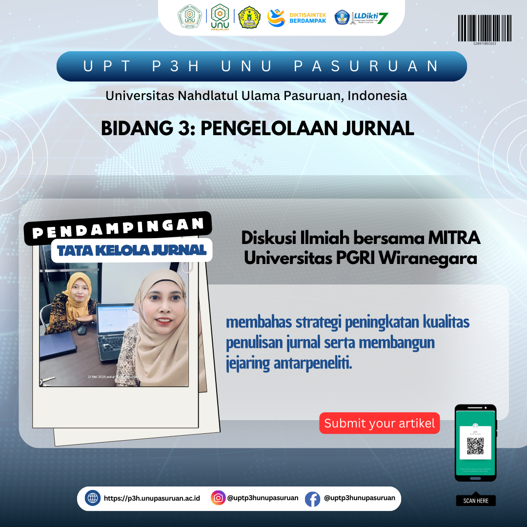 Diskusi Ilmiah bersama MITRA Universitas PGRI Wiranegara Pasuruan