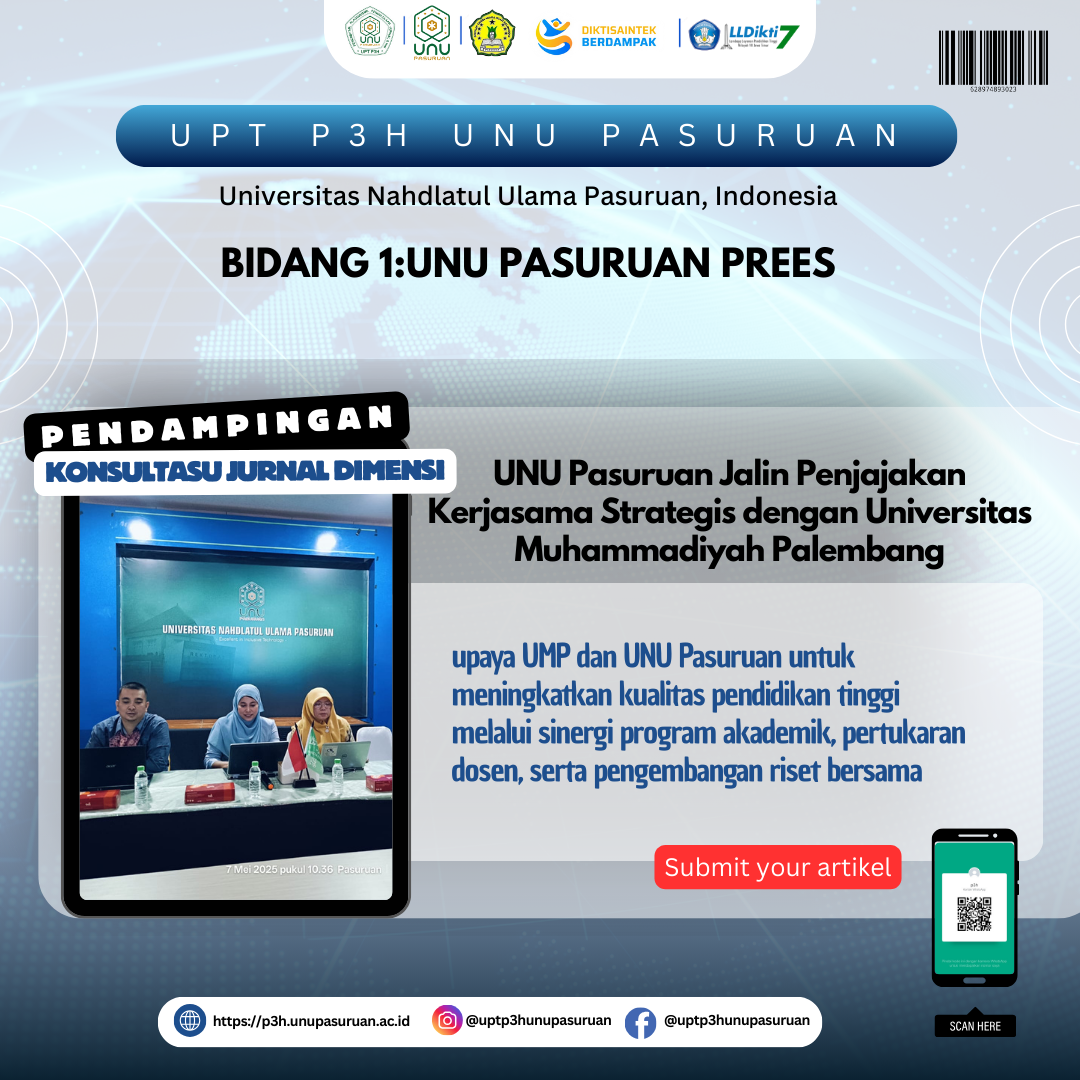 UNU Pasuruan Jalin Penjajakan Kerjasama Strategis dengan Universitas Muhammadiyah Palembang