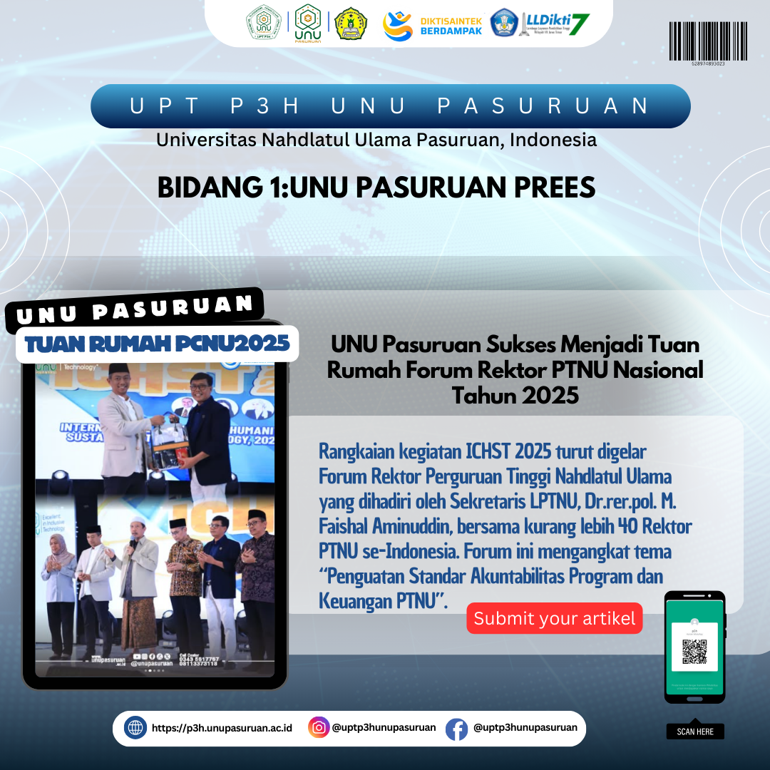 UNU Pasuruan Sukses Menjadi Tuan Rumah Forum Rektor PTNU Nasional 2025