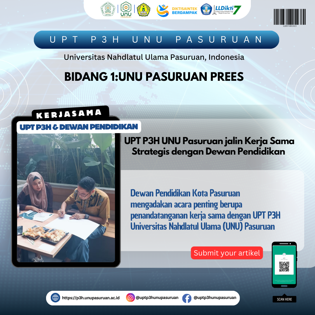 UPT P3H UNU Pasuruan jalin Kerja Sama Strategis dengan  Dewan Pendidikan Kota Pasuruan
