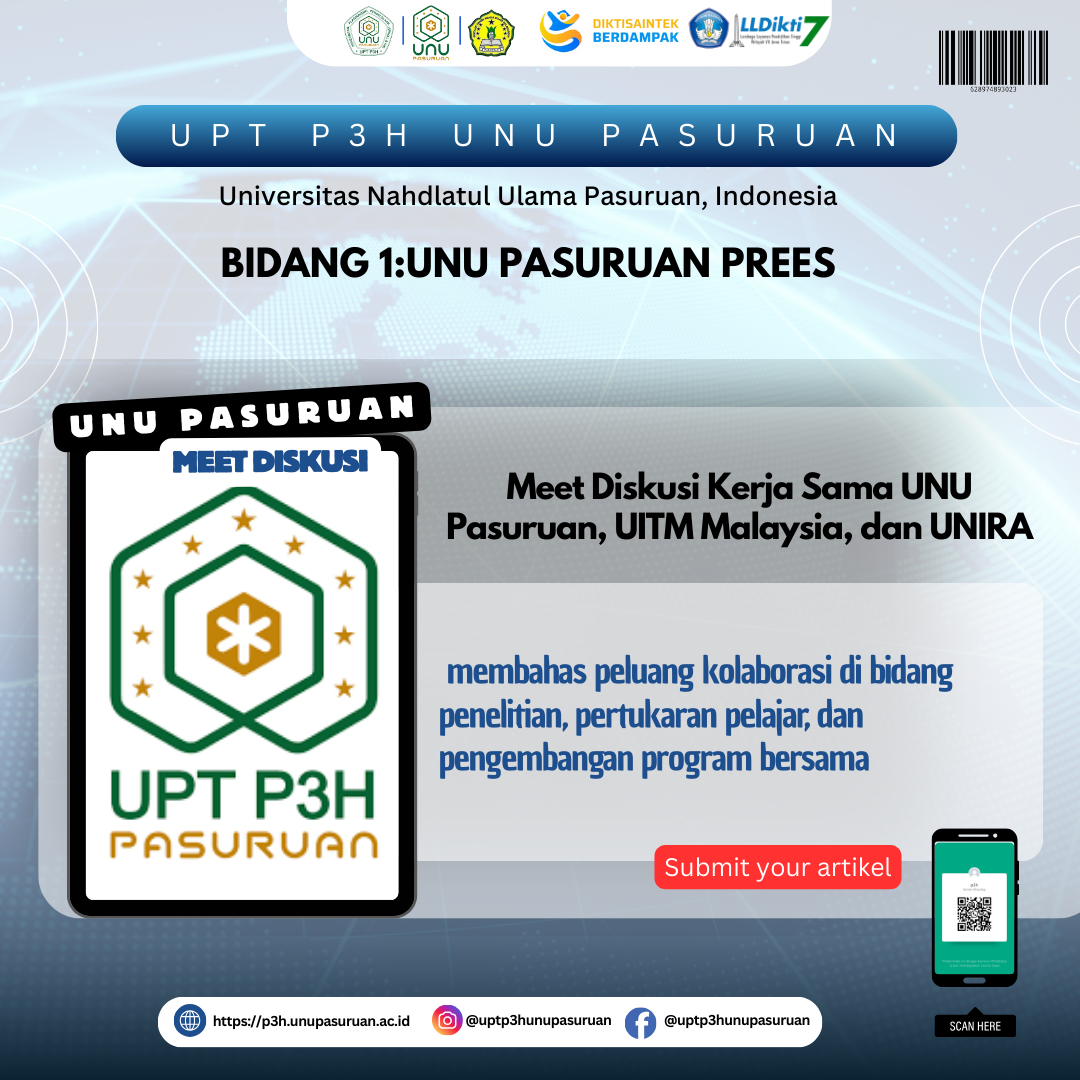 Meet Diskusi Kerja Sama UNU Pasuruan, UITM Malaysia, dan UNIRA