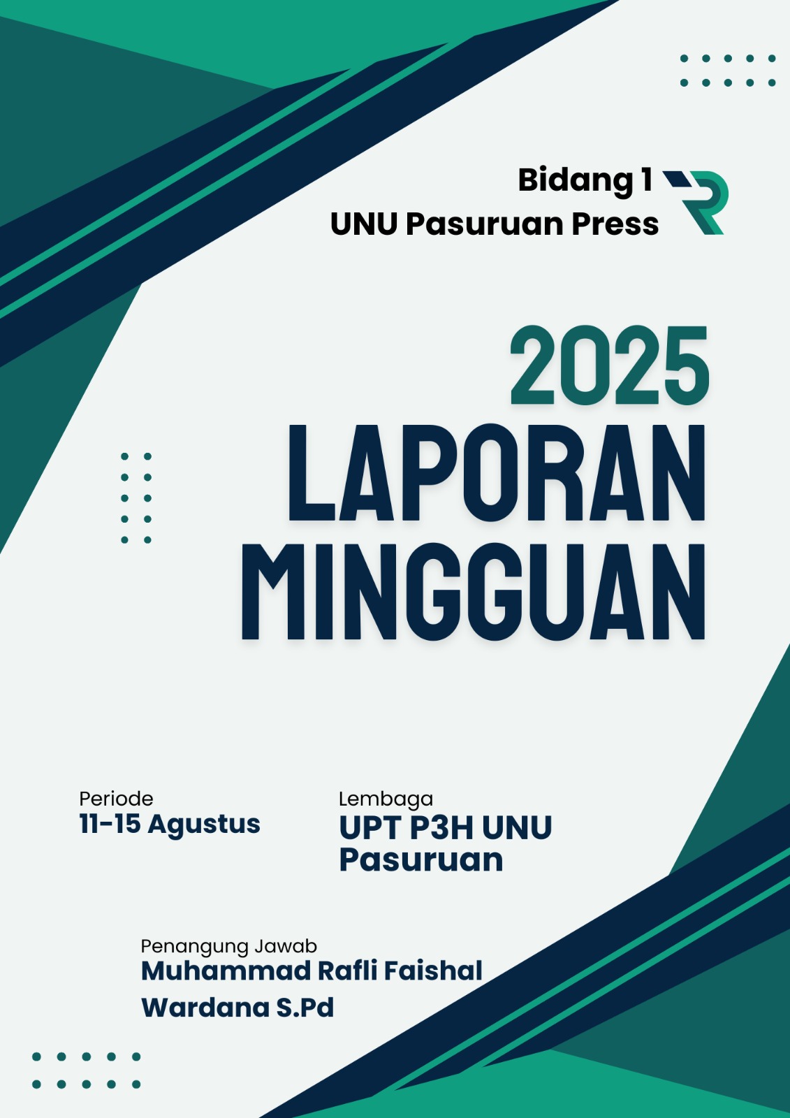 Laporan Mingguan Bidang 1 (Minggu Ke 1)