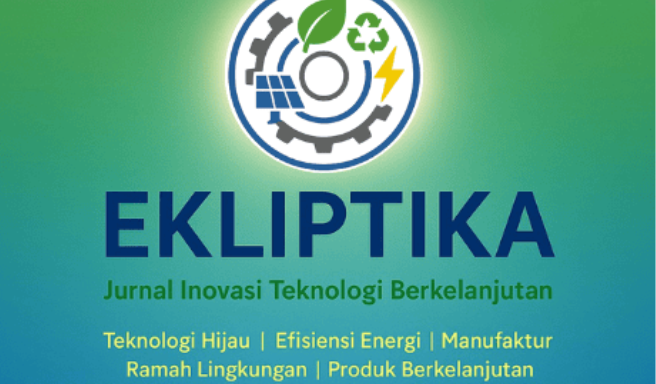 Ekliptika:Jurnal Inovasi Teknologi Berkelanjutan vol. 6 no. 1