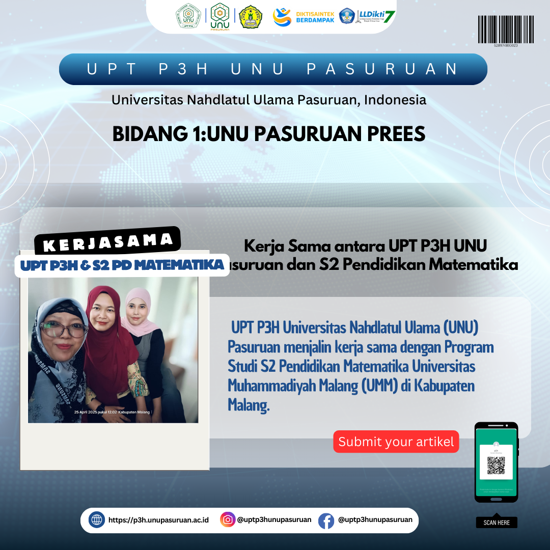 Kerja Sama antara UPT P3H UNU Pasuruan dan S2 Pendidikan Matematika UMM di Kabupaten Malang