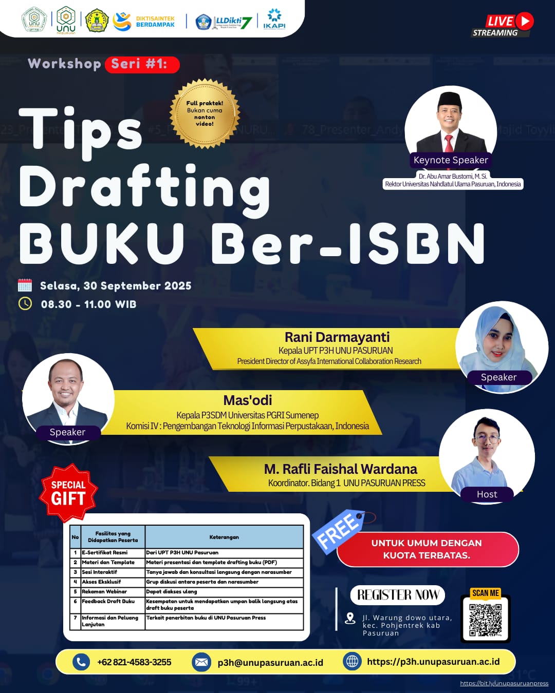 MENCETAK GURU BESAR: UNU Pasuruan Beberkan Rahasia Jitu Menulis Buku Ber-ISBN dalam 48 Jam!
