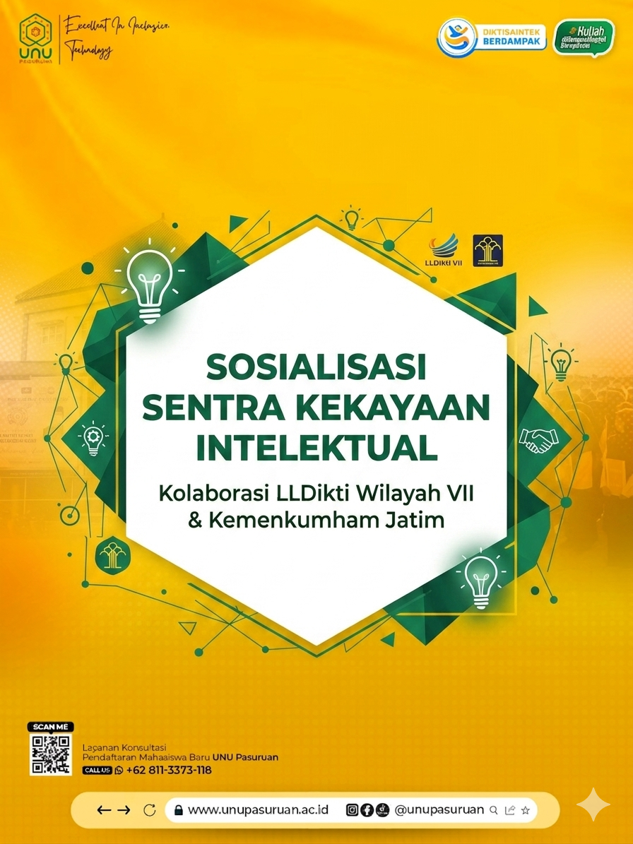 Undangan Sosialisasi Perjanjian Kerja Sama Pembentukan dan Penguatan Sentra Kekayaan Intelektual