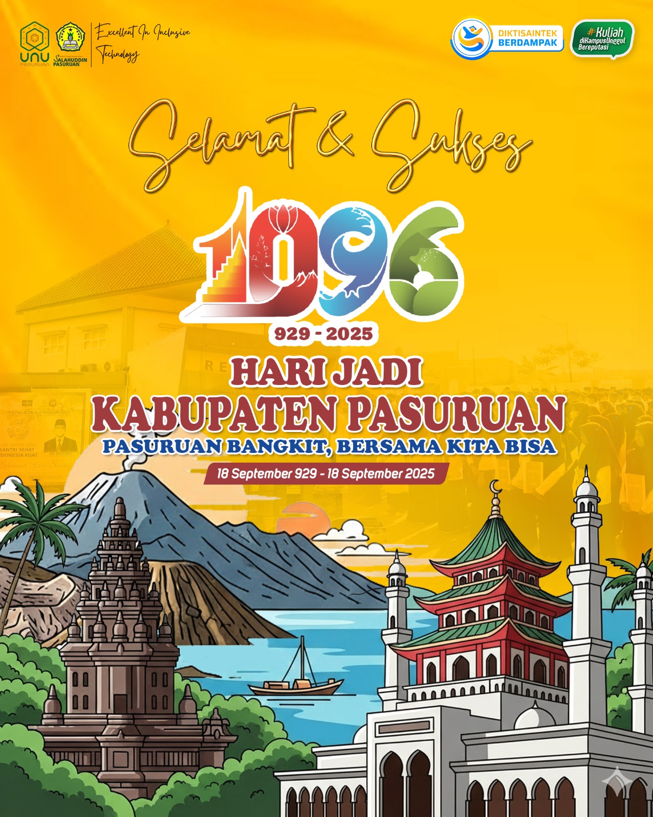 Selamat Hari Jadi ke-1096 Kabupaten Pasuruan: Pasuruan Bangkit, Bersama Kita Bisa!