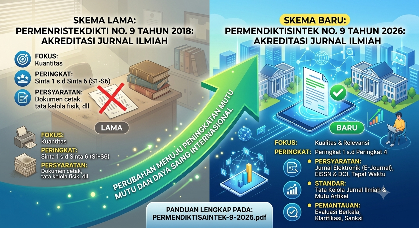 KABAR REFORMASI JURNAL ILMIAH: Pemerintah Terbitkan Aturan Baru Akreditasi Melalui Permendiktisaintek No. 9 Tahun 2026