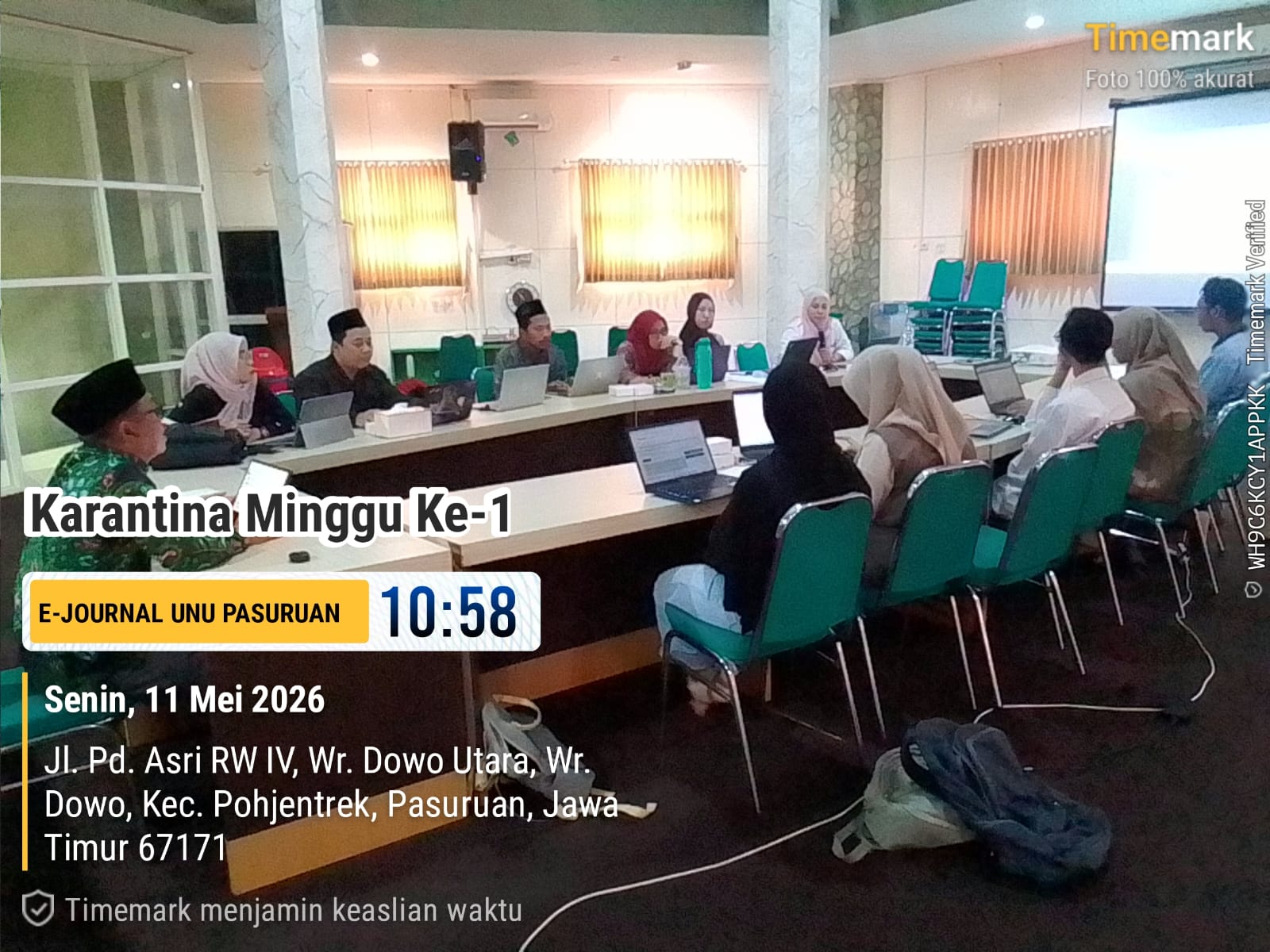 Persiapan Akreditasi, Tim E-Journal UNU Pasuruan Gelar Karantina Minggu Pertama untuk Cek Metadata dan Kelengkapan Halam