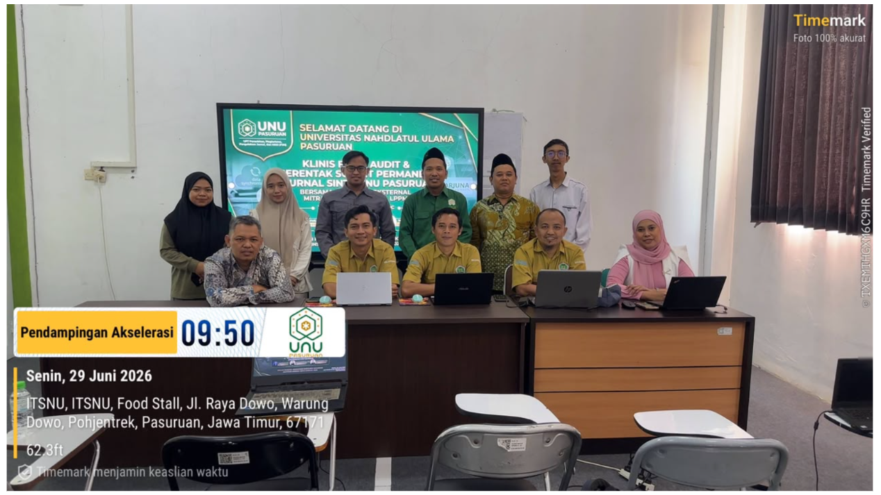 Tingkatkan Mutu Publikasi Ilmiah, UPT P3H  UNU Pasuruan Gelar Audit Final 7 Jurnal Sinta